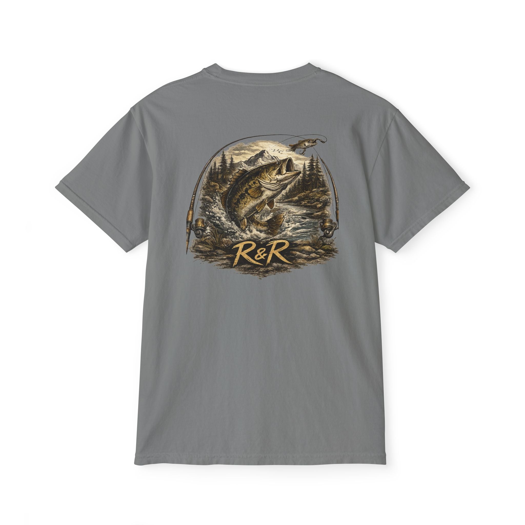 Fishing Pocket T-Shirt — 'R&R' Bass Catch Graphic - Ruck & Ridge Outfitters