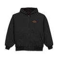 Men's Duck Cloth Hooded Work Jacket — Embroidered Logo Insulated Workwear