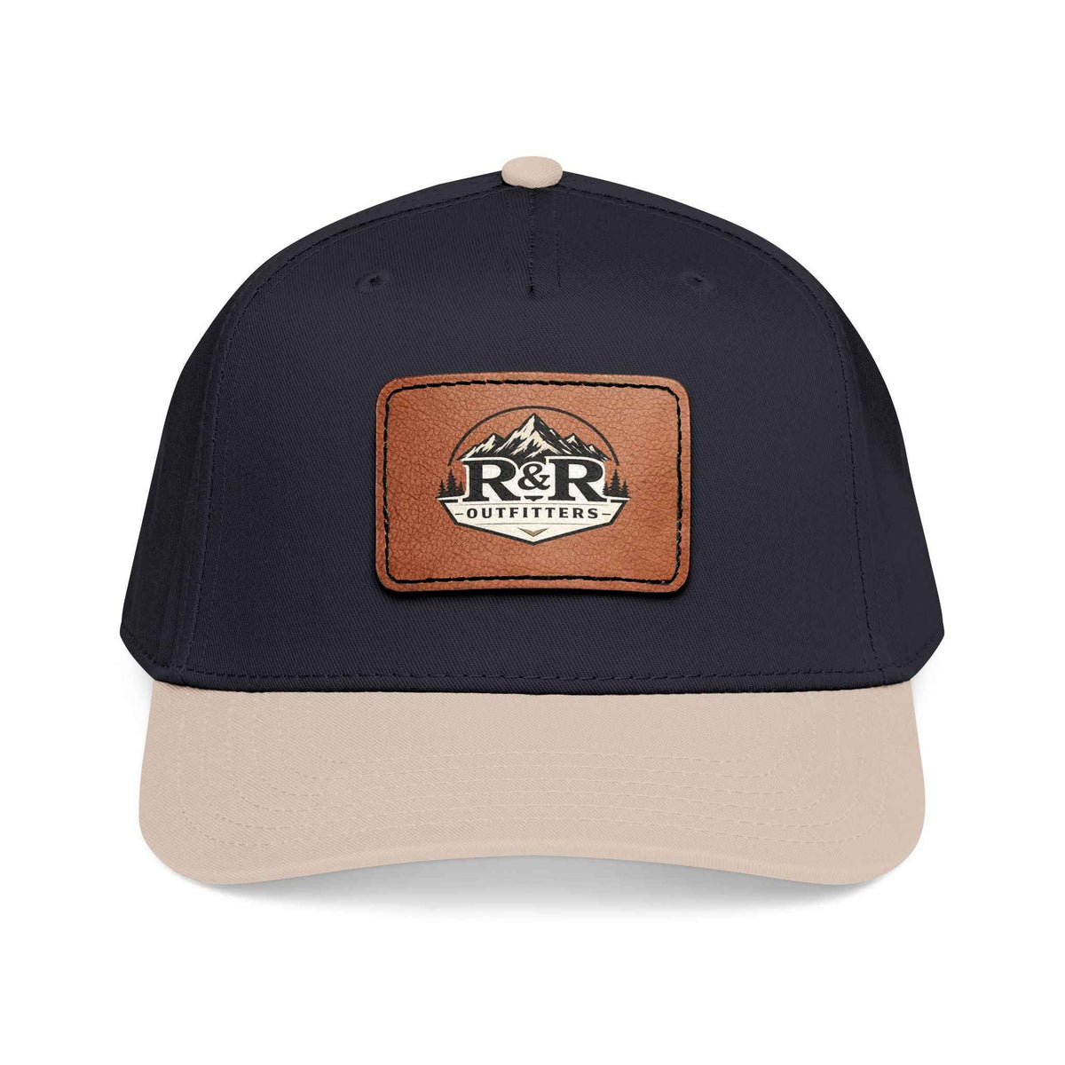Leather Patch Baseball Cap - R&R Outfitters Mid Profile - Ruck & Ridge Outfitters