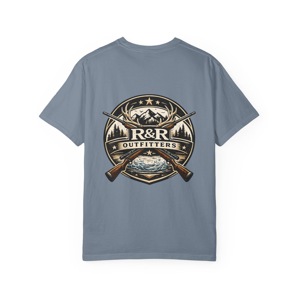 Outdoors T-Shirt — R&R Outfitters Crest Graphic (Hunting & Fishing) - Ruck & Ridge Outfitters