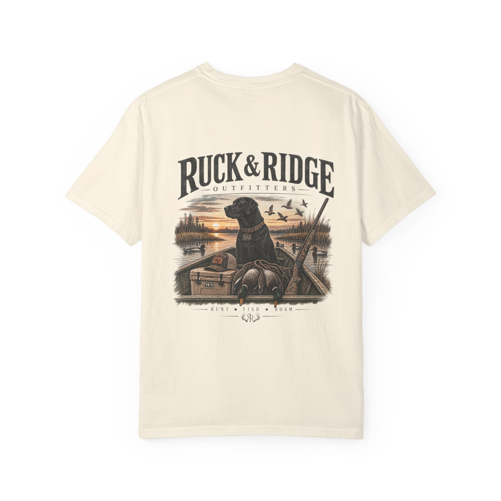Duck Hunting Graphic T-Shirt — Ruck & Ridge Retriever Scene