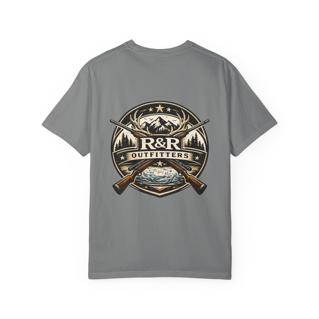 Outdoors T-Shirt — R&R Outfitters Crest Graphic (Hunting & Fishing) - Ruck & Ridge Outfitters