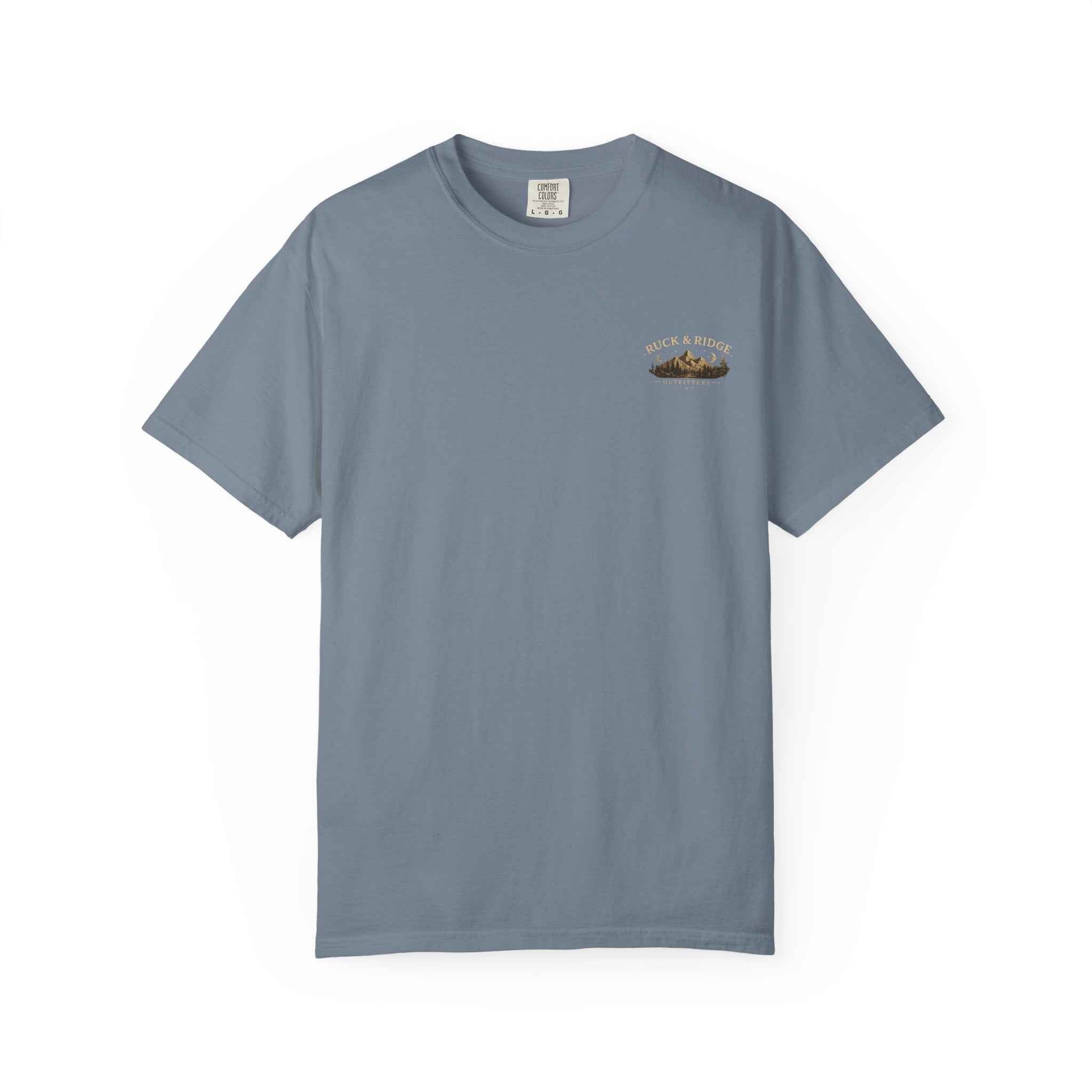 Ruck & Ridge Scenic Mountain T-Shirt — Vintage Lake Sunset Graphic