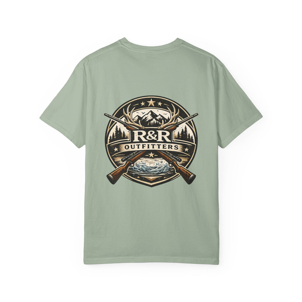 Outdoors T-Shirt — R&R Outfitters Crest Graphic (Hunting & Fishing) - Ruck & Ridge Outfitters