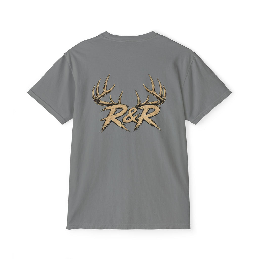 R&R Antler Pocket T-Shirt — Rustic Hunting Graphic Tee - Ruck & Ridge Outfitters