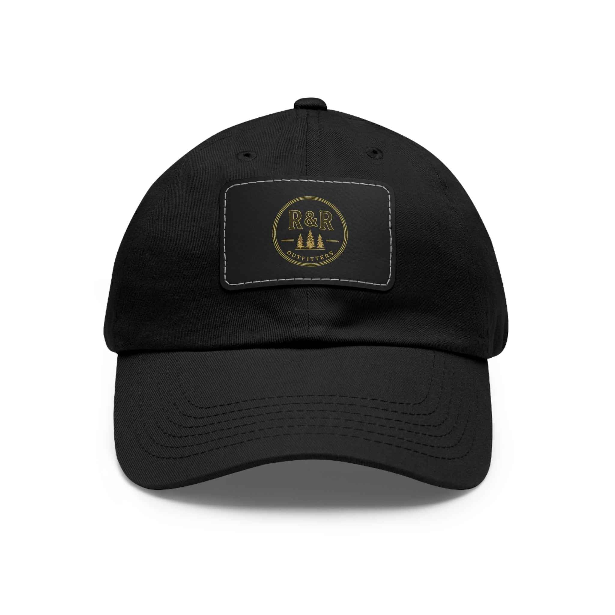 R&R Outfitters Leather Patch Dad Hat | Vintage Outdoor Cap