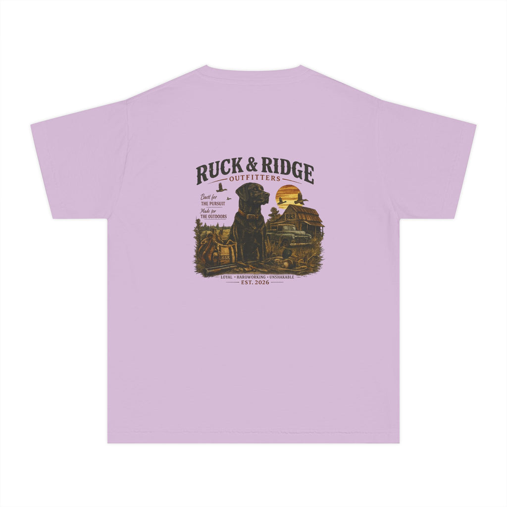 Youth Tee — Ruck & Ridge Outfitters Vintage Black Lab Logo - Ruck & Ridge Outfitters