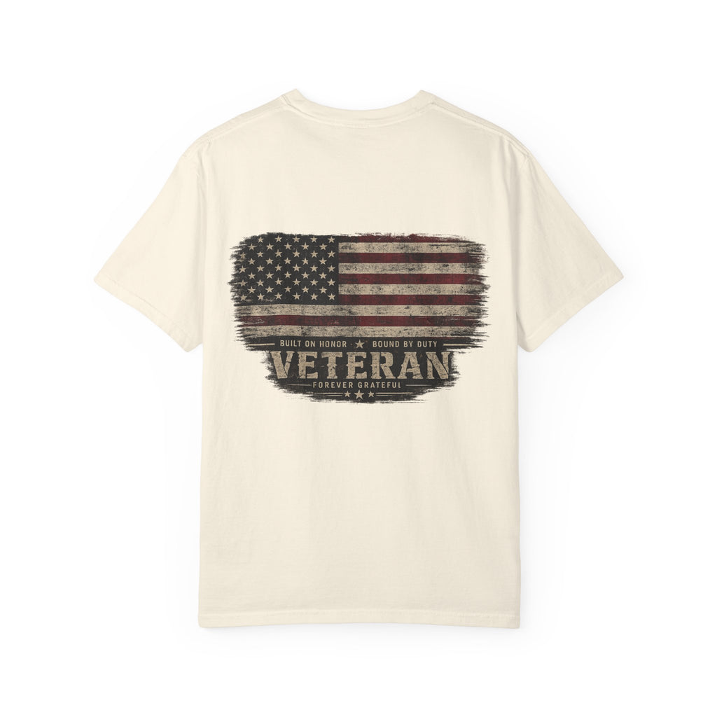 Veteran American Flag T-Shirt - Distressed USA Military Tribute - Ruck & Ridge Outfitters