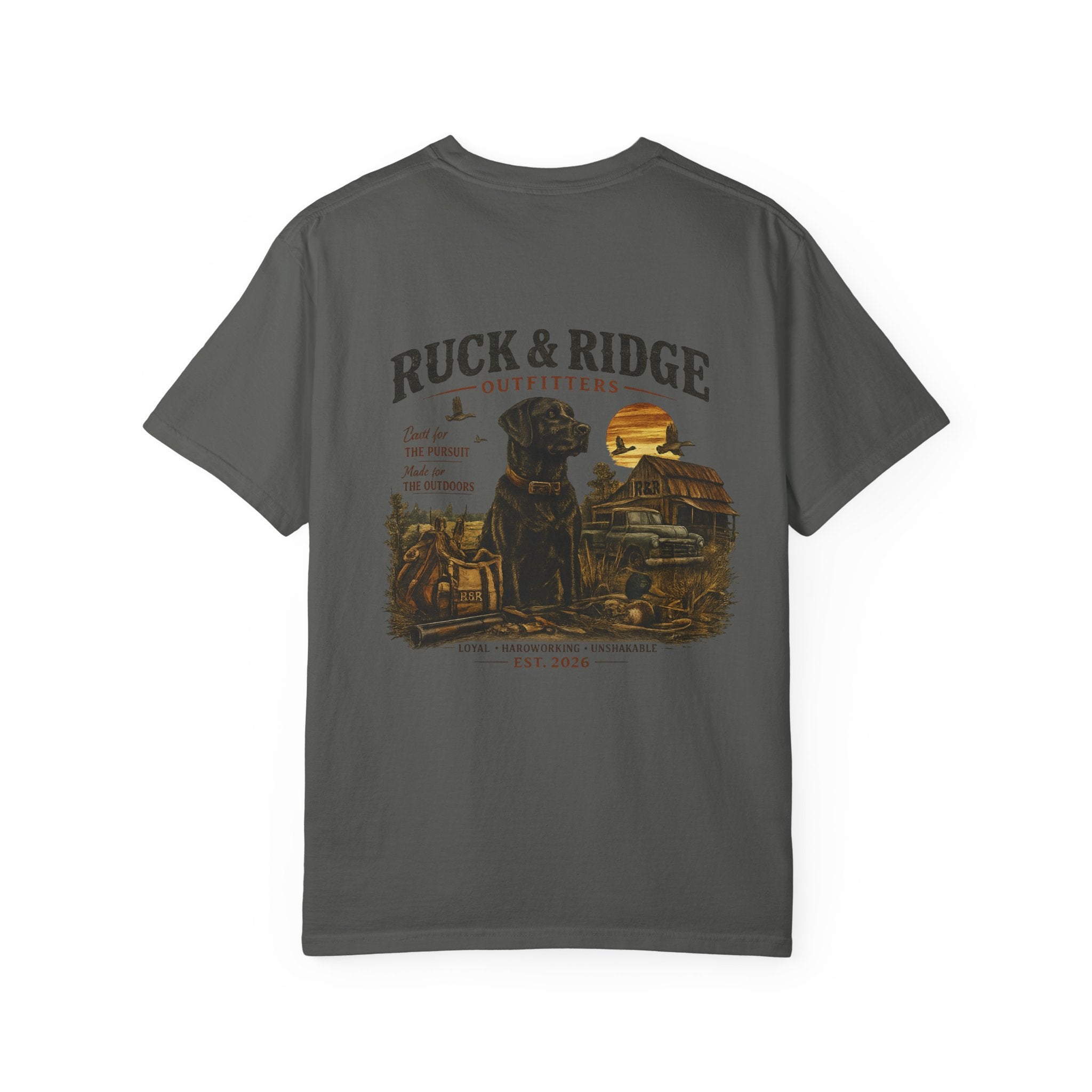 Ruck & Ridge Outfitters Graphic Tee with Black Lab