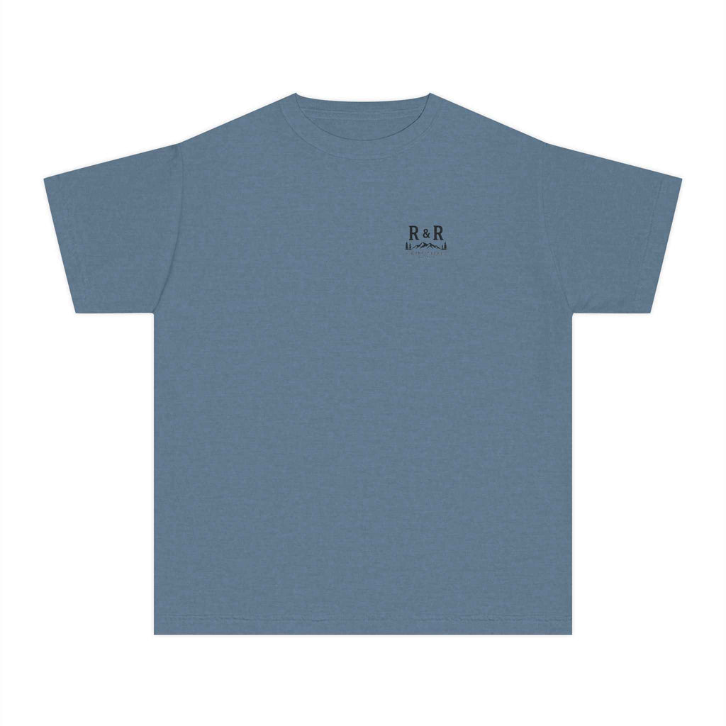 Little Ridge Crew Youth Tee — Vintage Forest Adventure Kids Shirt - Ruck & Ridge Outfitters