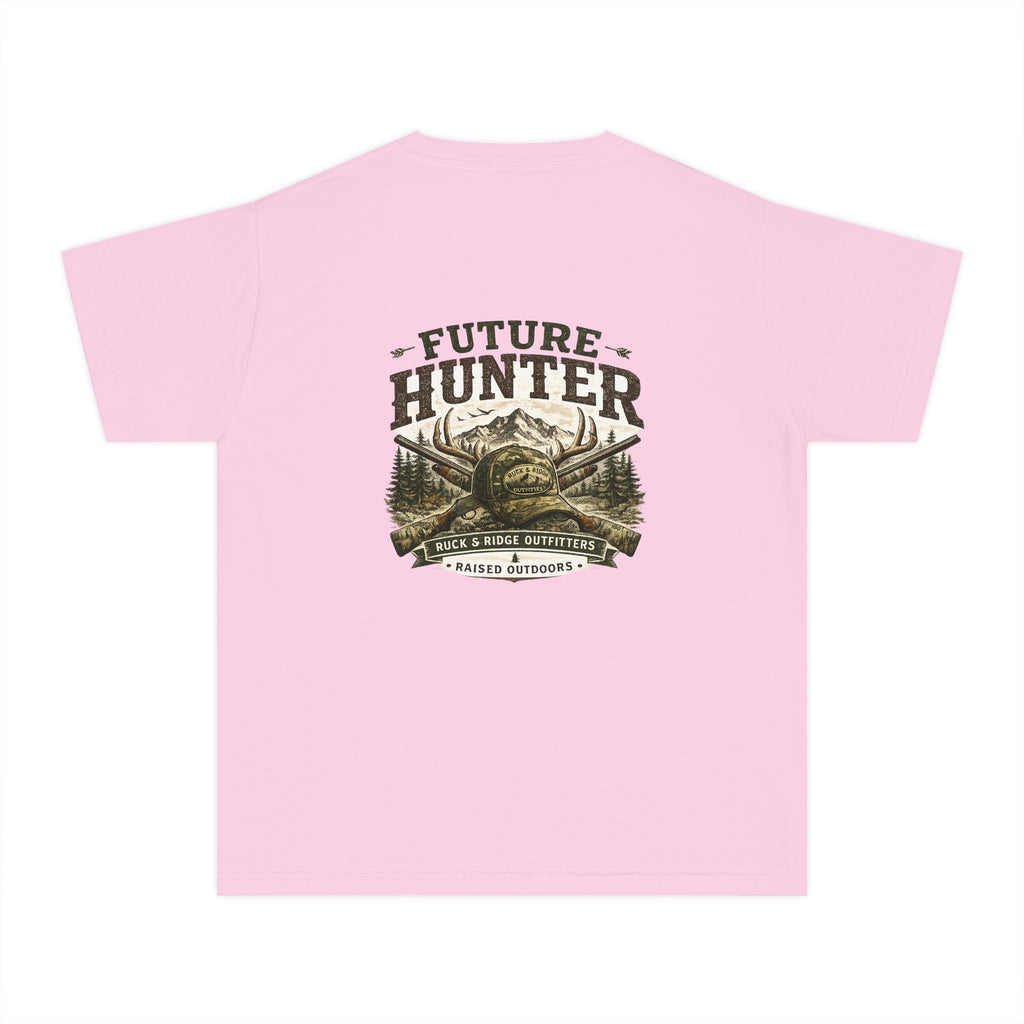 Youth Tee — 'Future Hunter' Mountain & Antler Graphic - Ruck & Ridge Outfitters