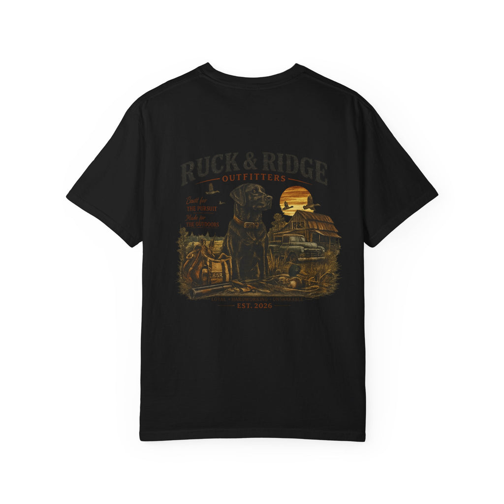 Ruck & Ridge Outfitters Graphic Tee with Black Lab