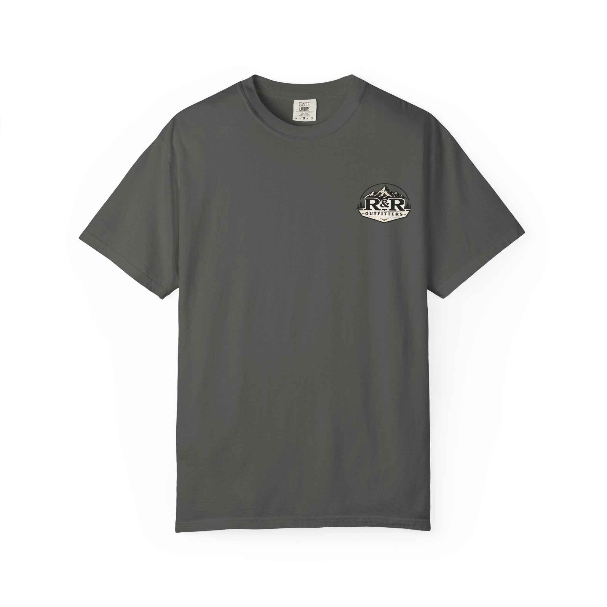 Outdoors T-Shirt — R&R Outfitters Crest Graphic (Hunting & Fishing) - Ruck & Ridge Outfitters