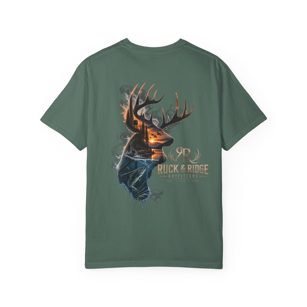 Deer Double-Exposure T-Shirt — Ruck & Ridge Hunting Graphic Tee