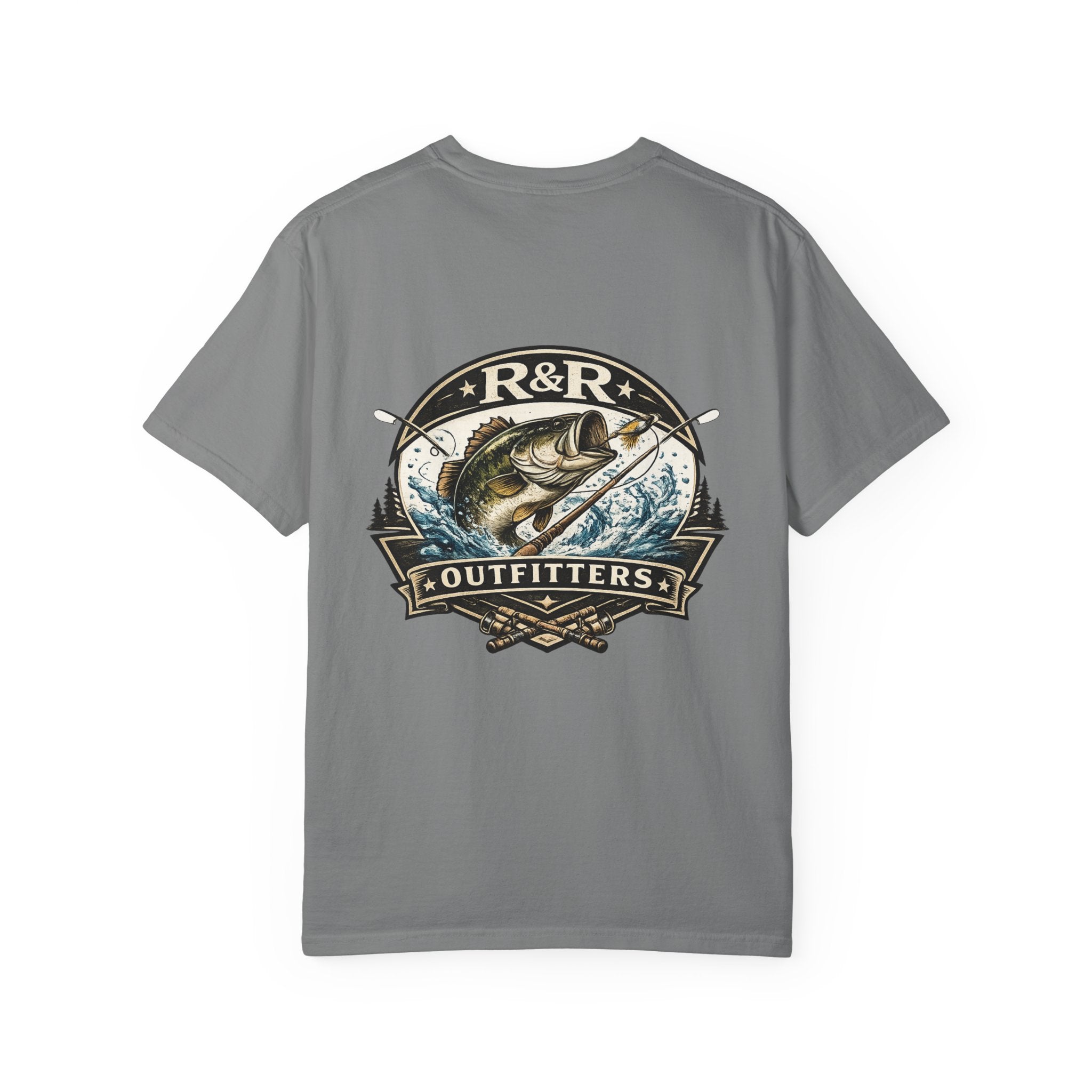 Fishing Logo T-Shirt — R&R Outfitters Bass Graphic Tee - Ruck & Ridge Outfitters