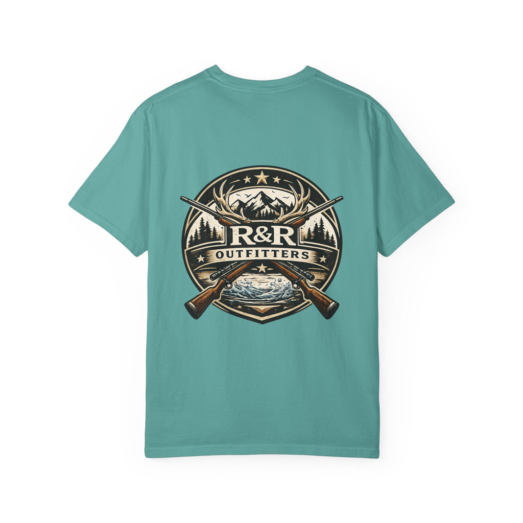 Outdoors T-Shirt — R&R Outfitters Crest Graphic (Hunting & Fishing) - Ruck & Ridge Outfitters