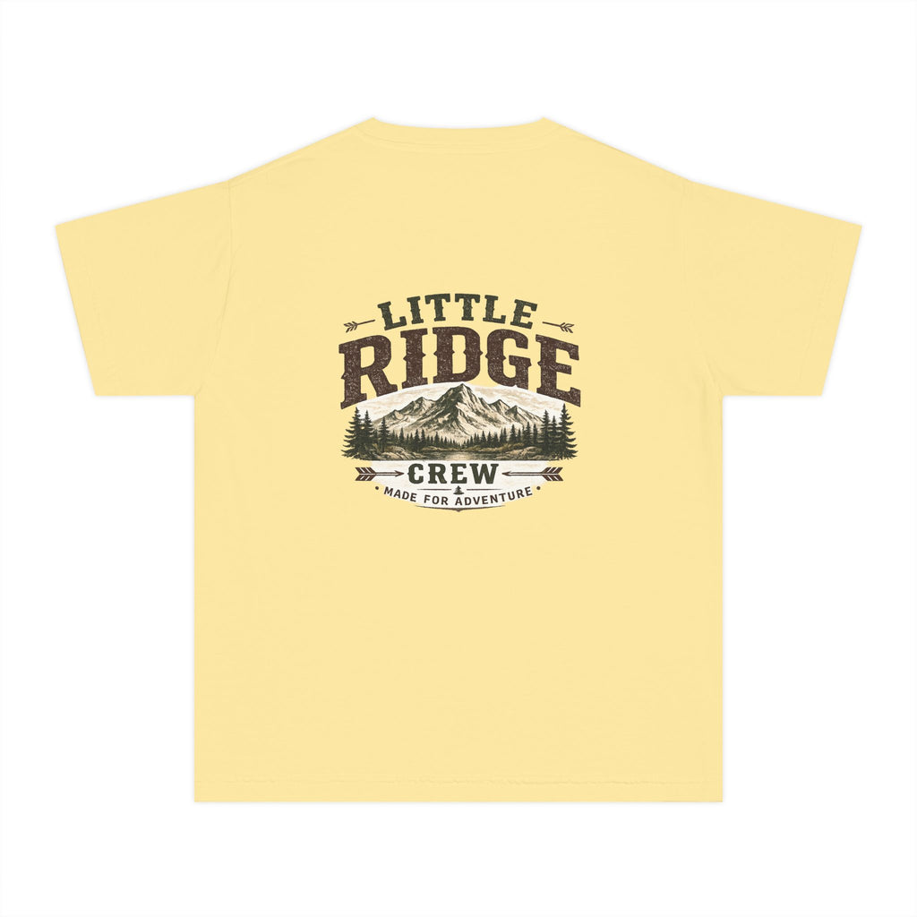 Little Ridge Crew Youth Tee — Vintage Forest Adventure Kids Shirt - Ruck & Ridge Outfitters