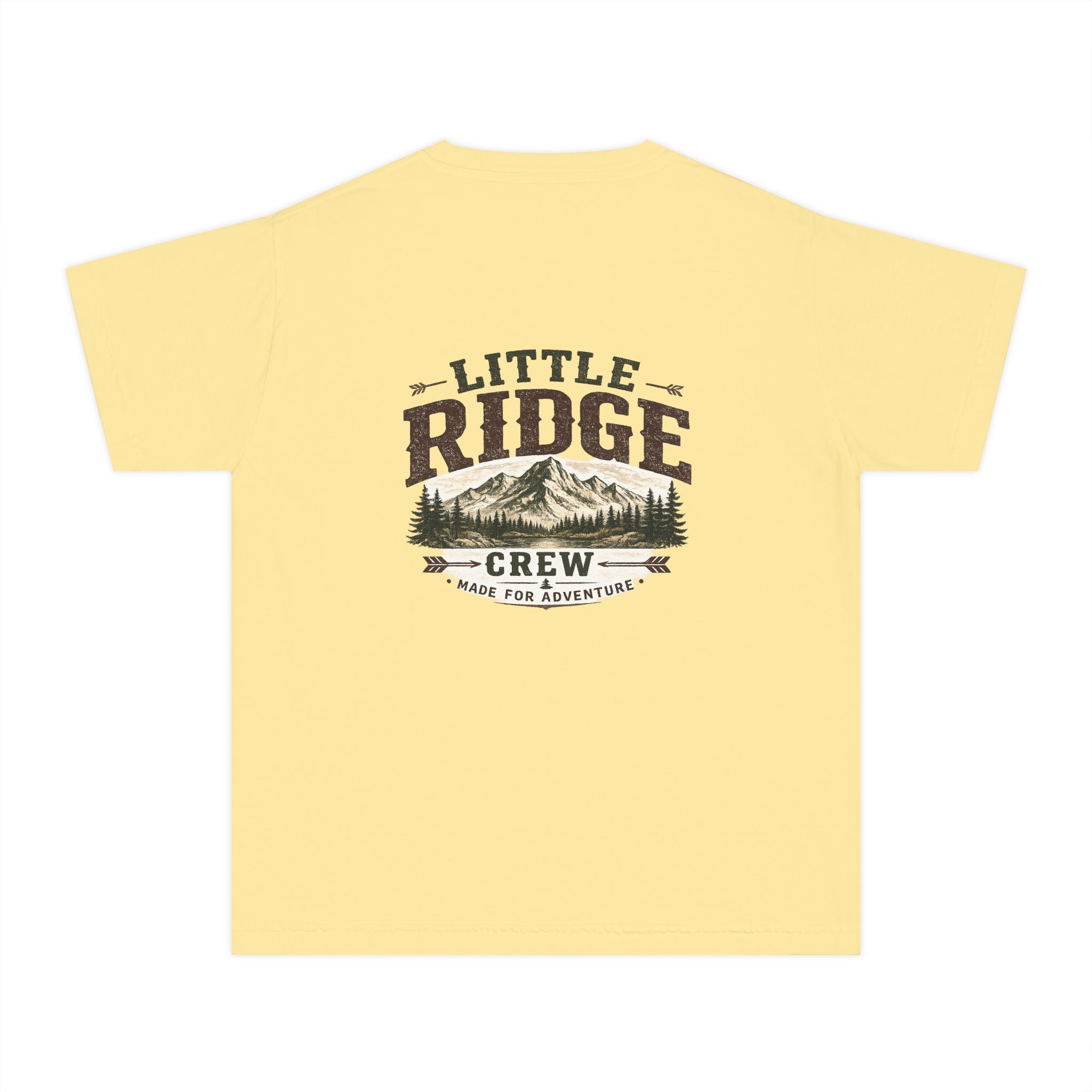Little Ridge Crew Youth Tee — Vintage Forest Adventure Kids Shirt - Ruck & Ridge Outfitters