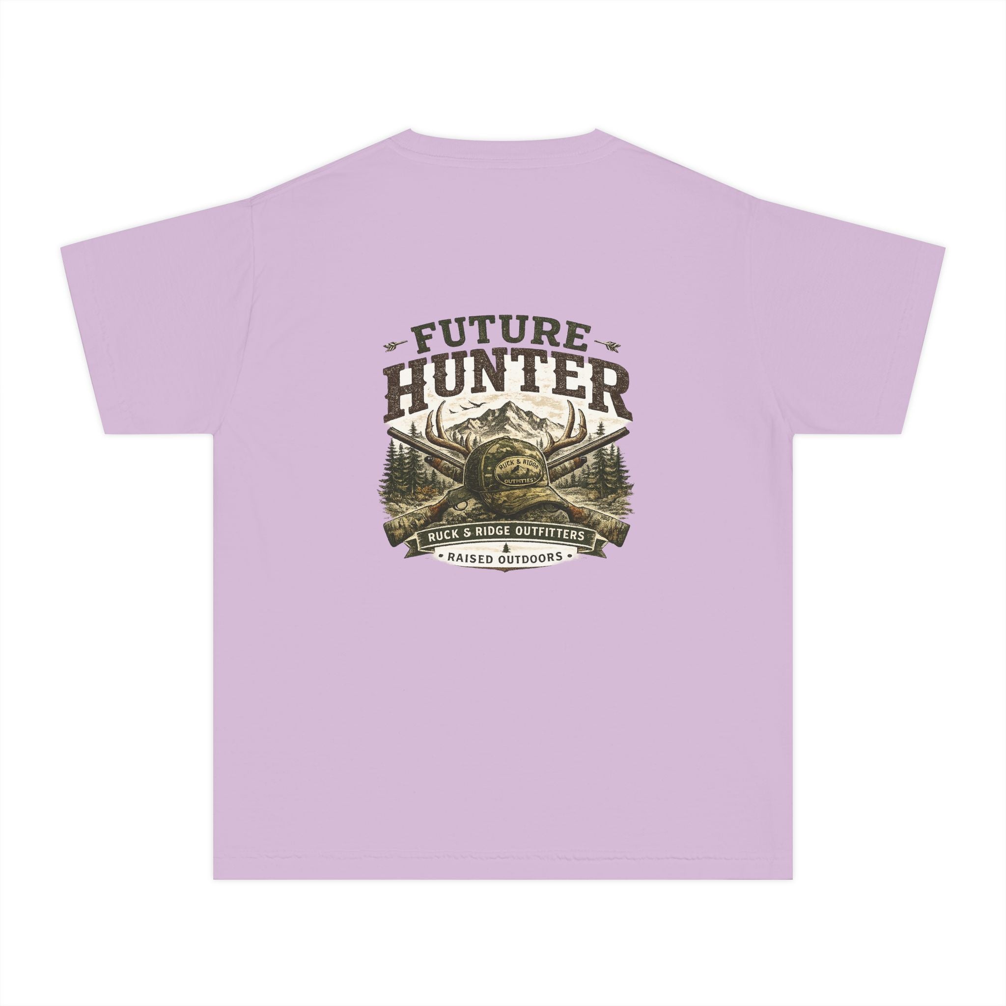 Youth Tee — 'Future Hunter' Mountain & Antler Graphic - Ruck & Ridge Outfitters